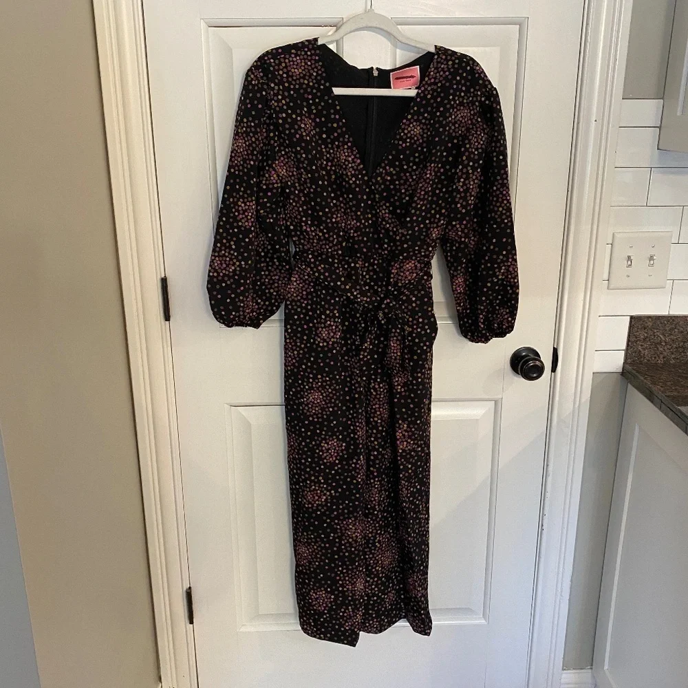 Kate Spade Disco Dots long sleeve Jumpsuit 33473